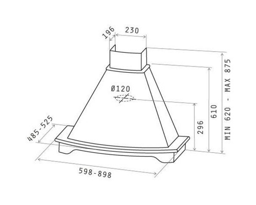 Витяжка кухонна Elica CORALINE WH/A/60 T.GREZZO