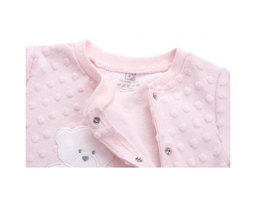 Чоловічок дитячий Bibaby з ведмежам (60063-56G-pink)