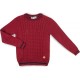 Кофта дитяча Na в'язана з косами (AFB1033-140B-red)