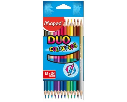 Набір для творчості Maped Color Peps Duo двосторонні 12 шт. 24 кольори (MP.829600)
