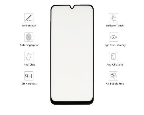 Скло захисне Drobak для Samsung Galaxy A50s (Black) (441624)