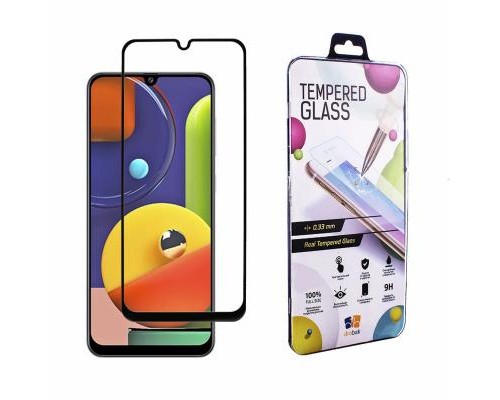 Скло захисне Drobak для Samsung Galaxy A50s (Black) (441624)