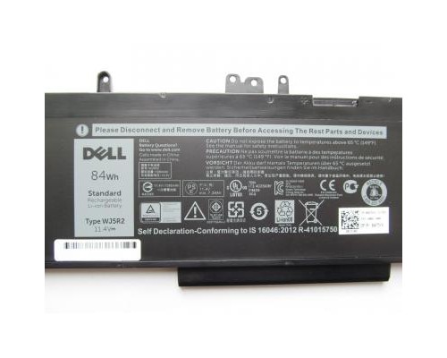 Акумулятор до ноутбука Dell Latitude E5570 WJ5R2, 84Wh (7280mAh), 6cell, 11.4V, Li-ion (A47406) 