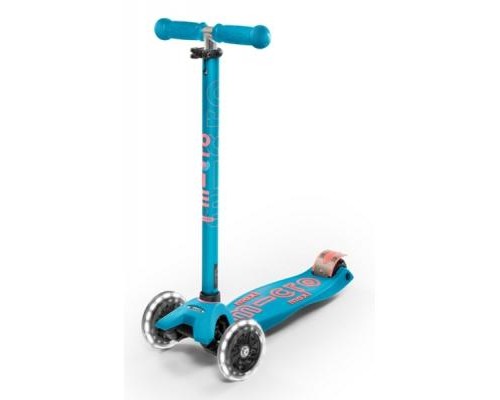 Самокат Micro Maxi Deluxe Aqua LED (MMD078)