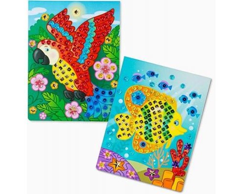 Набір для творчості Melissa&Doug Мерехтлива мозаїка Тварини (MD9438)