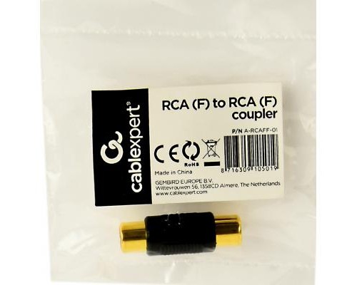 Перехідник RCA F-F Cablexpert (A-RCAFF-01) Перехідник RCA F-F Cablexpert (A-RCAFF-01)