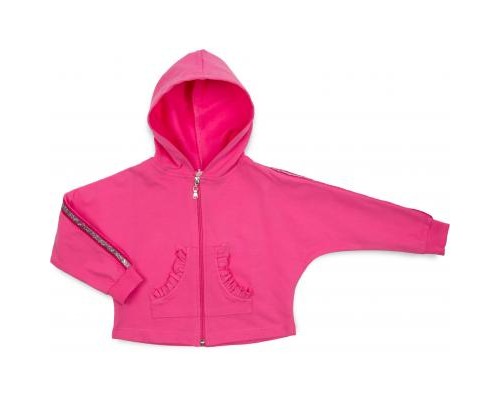 Кофта дитяча Breeze на блискавці з капюшоном (14690-98G-pink)