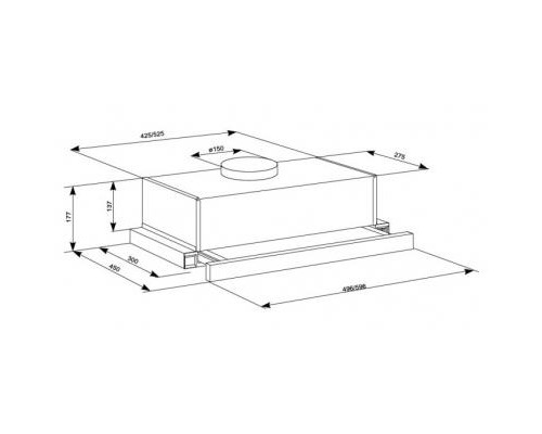 Витяжка кухонна Eleyus LOTUS 700 60 X