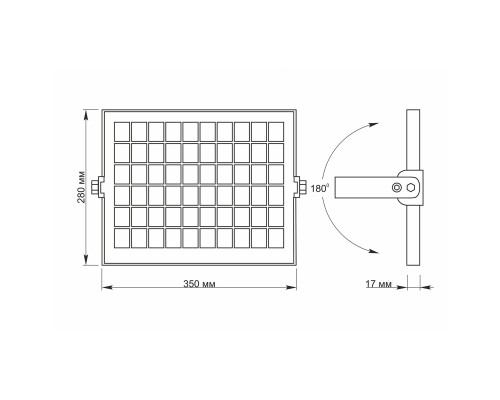 Прожектор Videx LED прожектор автономний 10W 5000K 3.2 V (VL-FSO-205)