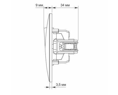 Вимикач Videx BINERA 2кл білий (VF-BNSW2-W)