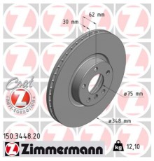 Гальмівний диск ZIMMERMANN 150.3448.20