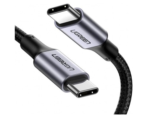 Дата кабель USB-C to USB-C 2.0m US316 100W 5A Alum. (Black) Ugreen (70429)