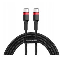 Дата кабель USB-C to USB-C 1.0m USB 3.1 3A red Baseus (CATKLF-G91)