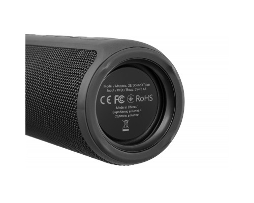 Акустична система 2E SoundXTube TWS MP3 Wireless Waterproof Black (2E-BSSXTWBK) 