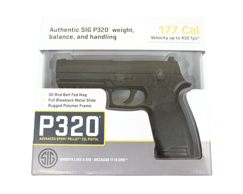 Пневматичний пістолет Sig Sauer Air P320 Blowback (AIR-P320-177-30R-BLK)
