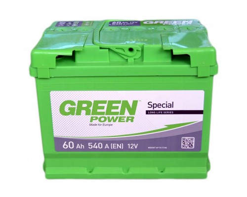 Акумулятор автомобільний GREEN POWER 60Аh (000022359) Акумулятор автомобільний GREEN POWER 60Аh (000022359)