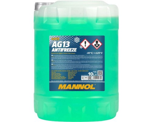 Антифриз Mannol AG 13 (-40) Hightec зел, 10л (MN4013-10) 