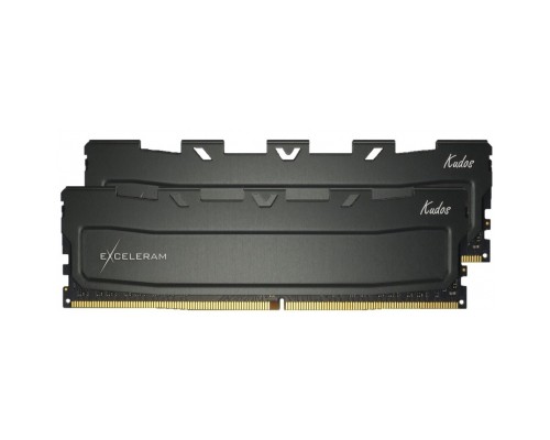Модуль пам'яті для комп'ютера DDR4 64GB (2x32GB) 3200 MHz Black Kudos eXceleram (EKBLACK4643222CD)