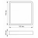 Світильник Videx LED накладний квадрат 12W 5000K (VL-DLSS-125)