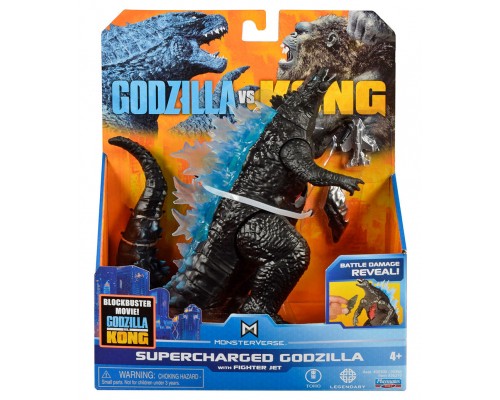 Фігурка Godzilla vs. Kong Ґодзілла з суперенергією та з винищувачем (35310) Фігурка Godzilla vs. Kong Ґодзілла з суперенергією та з винищувачем (35310)