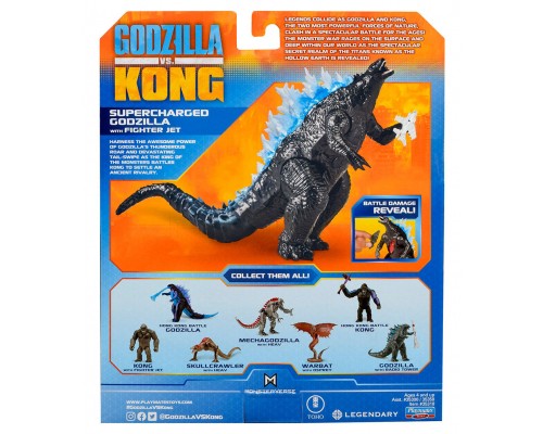 Фігурка Godzilla vs. Kong Ґодзілла з суперенергією та з винищувачем (35310) Фігурка Godzilla vs. Kong Ґодзілла з суперенергією та з винищувачем (35310)