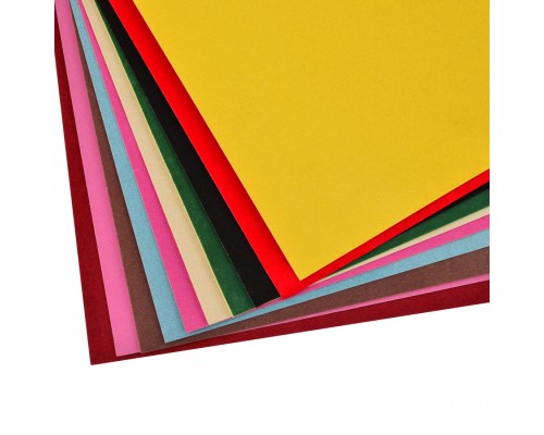 Кольоровий папір 1 вересня оксамитовий самоклеючий А4, 10 листів (950542)