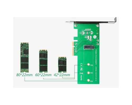 Контролер M.2 PCIe SSD to PCI-E Maiwo (KT016)