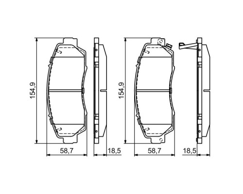 Гальмівні колодки Bosch 0 986 494 685