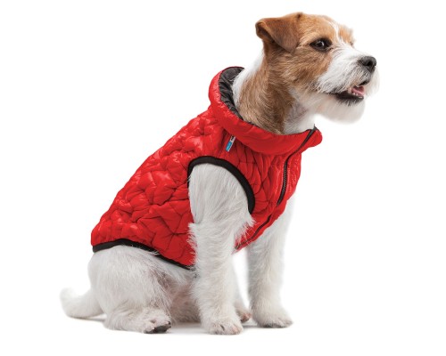 Курточка для тварин Collar AiryVest UNI двостороння XS 28 червоно-чорна (2506)