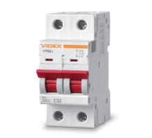Автоматичний вимикач Videx RS4 RESIST 2п 32А С 4,5кА (VF-RS4-AV2C32)