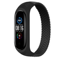 Ремінець до фітнес браслета BeCover Elastic Nylon Style для Xiaomi Mi Smart Band 5/6 (Size S) Black (706145)