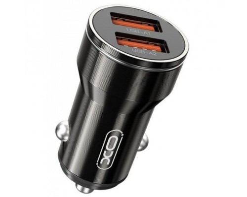 Зарядний пристрій XO CC48 Smart Metal 2USB + cable MicroUSB (XO-CC48m-BK)