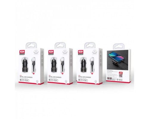 Зарядний пристрій XO CC48 Smart Metal 2USB + cable MicroUSB (XO-CC48m-BK)