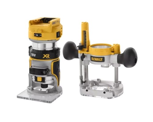 Фрезер DeWALT 18В XR Li-lon, безщітковий, 16000-25500 об/хв, цанга 6-8 мм, (без АКБ та ЗП) (DCW604N)