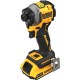 Шуруповерт DeWALT ударний 18 В XR Li-Ion, 2x2Ah, 206 Нм, 2 Аг, 3250 об/хв, TSTAK (DCF850D2T)