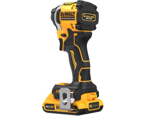 Шуруповерт DeWALT ударний 18 В XR Li-Ion, 2x2Ah, 206 Нм, 2 Аг, 3250 об/хв, TSTAK (DCF850D2T)