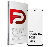 Скло захисне Armorstandart Full Glue TECNO Spark Go 2023 (BF7) Black (ARM67167)