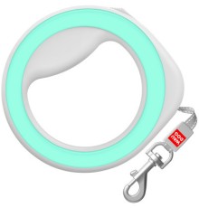 Повідок для собак WAUDOG R-leash світловідбиваюча стрічка XS-M до 40 кг 2.9 м салатовий (81275)