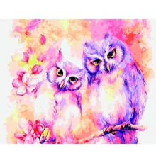 Картина по номерам ZiBi Сови 40*50 см ART Line (ZB.64253)
