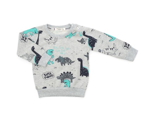 Спортивний костюм дитячий Breeze з динозаврами (18889-80B-green)