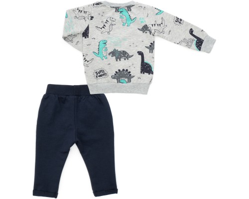 Спортивний костюм дитячий Breeze з динозаврами (18889-80B-green)