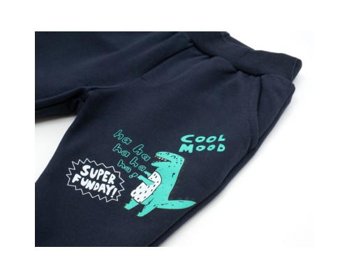 Спортивний костюм дитячий Breeze з динозаврами (18889-80B-green)