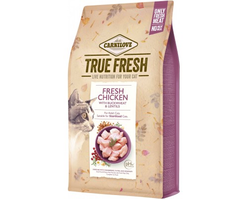 Сухий корм для кішок Carnilove True Fresh Cat Chicken 4.8 кг (8595602561490)