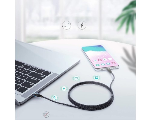 Дата кабель USB-C to USB-C 1.2m USB 2.0 60W Choetech (XCC-1003)