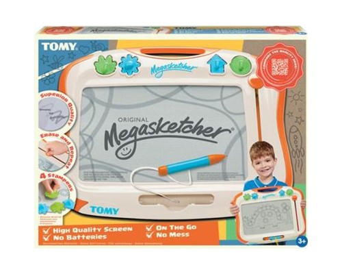 Набір для творчості Megasketcher дошка магнітна для малювання, біло-помаранчеви (T6555)