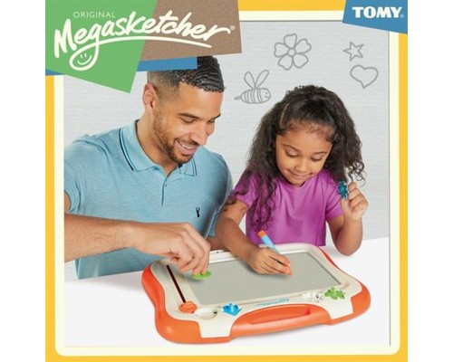 Набір для творчості Megasketcher дошка магнітна для малювання, біло-помаранчеви (T6555)