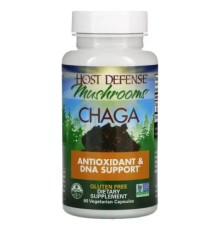 Трави Fungi Perfecti Чага, Chaga, 60 вегетаріанських капсул (FPI-03182)
