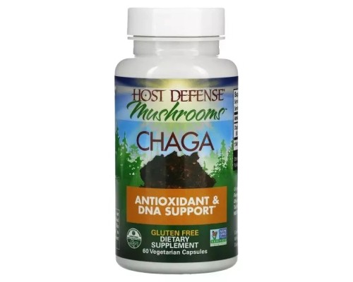 Трави Fungi Perfecti Чага, Chaga, 60 вегетаріанських капсул (FPI-03182)