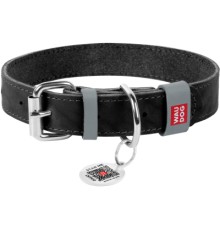 Нашийник для тварин WAUDOG Classic шкіряний 15 мм х 27-36 см чорний (02071)