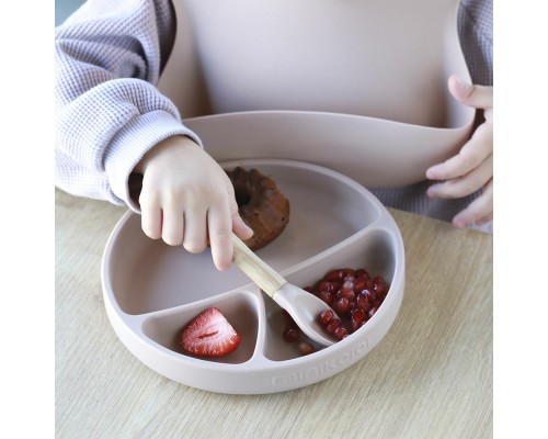 Набір дитячого посуду MinikOiOi BLW SetII-Powder Grey (101070017)